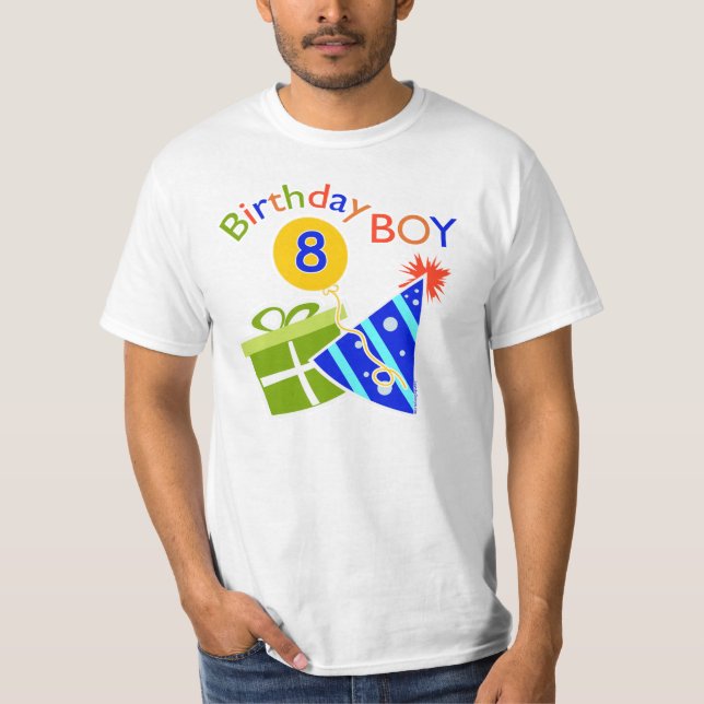 8. Geburtstag - Geburtstagskind T-Shirt (Vorderseite)