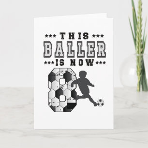 8. Geburtstag Geschenk Fußball Spieler 8 Jahre alt Karte