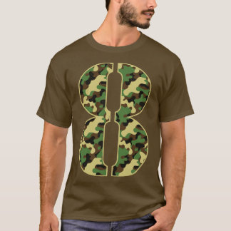 8. Geburtstag Geschenk Soldat 8 Jahre alt Militär  T-Shirt