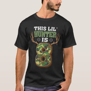 8. Geburtstag Jagd Hirsche 8 Jahre Jäger T-Shirt
