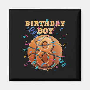 8. Geburtstag Junge Acht 8 Jahre alte Sketll Spiel Magnet