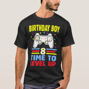 8. Geburtstag Junge Video Game Gamer Jungs Kinder T-Shirt