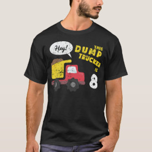8. Geburtstag Kinder-Muldenkipper Konstruktionswag T-Shirt