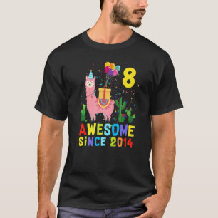 8. Geburtstag Llama Llamazing Phantastisch seit 20 T-Shirt