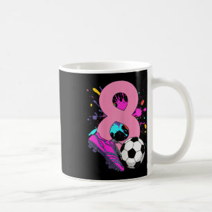 8. Geburtstag Mädchen Fußballspielerin Fußball 8 J Kaffeetasse