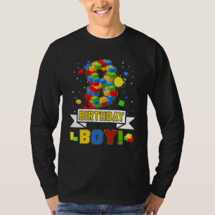 8. Geburtstag Master Builder 8 Jahre alt Block Bui T-Shirt