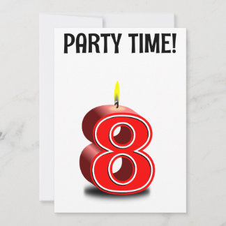 8. GEBURTSTAG PERSONALISIERTE Einladung