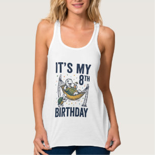 8. Geburtstag Schildkröte Hängematte Vintage Gravu Tank Top