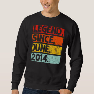 8. Geburtstag seit Juni 2014 8 Jahre alt Sweatshirt