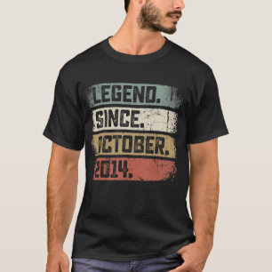 8. Geburtstag seit Oktober 2014 8 Jahre Ol T-Shirt