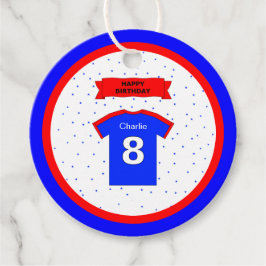 8. Geburtstag vielen Dank an die roten blauen Spor Geschenkanhänger