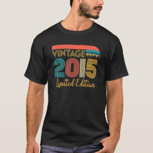 8. Geburtstag Vintag 2015 8 Jahre alt T-Shirt