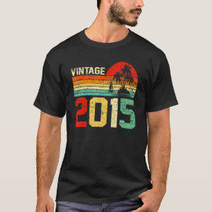 8. Geburtstag Vintag 2015 Retro Boy Girl 8 Jahre T-Shirt