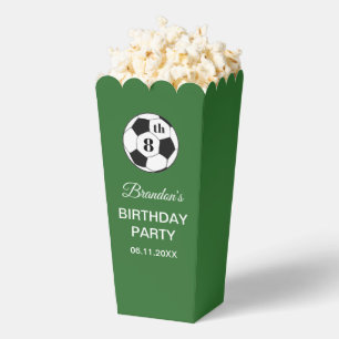 8. Geburtstagsfeier Fußball Grün Jungen Sport Geschenkschachtel
