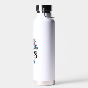 8. Geburtstagsfeier zum Einhorn-Rollschuhfahren fü Trinkflasche