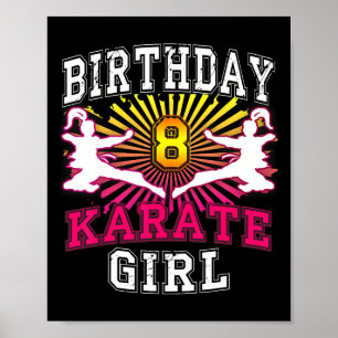 8. Geburtstagsgärtner - Karate 8 Jahre Poster