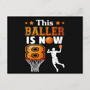 8. Geburtstagsgeschenk Dieser Baller Ist Jetzt 8  Postkarte
