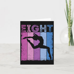 8. Geburtstagsgymnastik 8 Jahre Tanz Girl Gymna Karte