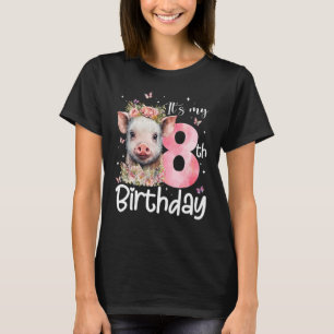 8. Geburtstagskartoffeln Große Blumenkrone 8 Jahre T-Shirt