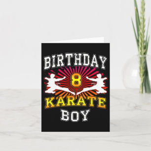 8. Geburtstagskind - Karate 8 Jahre Karte