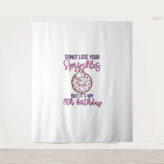 8. Geburtstagsparty Donut Einhorn Acht Jahre alt S Wandteppich