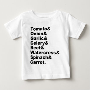 8 gute pflanzliche Erzeugnisse, die zusammen gut s Baby T-shirt