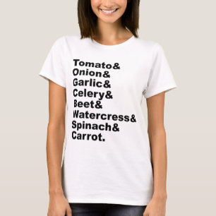 8 gute pflanzliche Erzeugnisse, die zusammen gut s T-Shirt