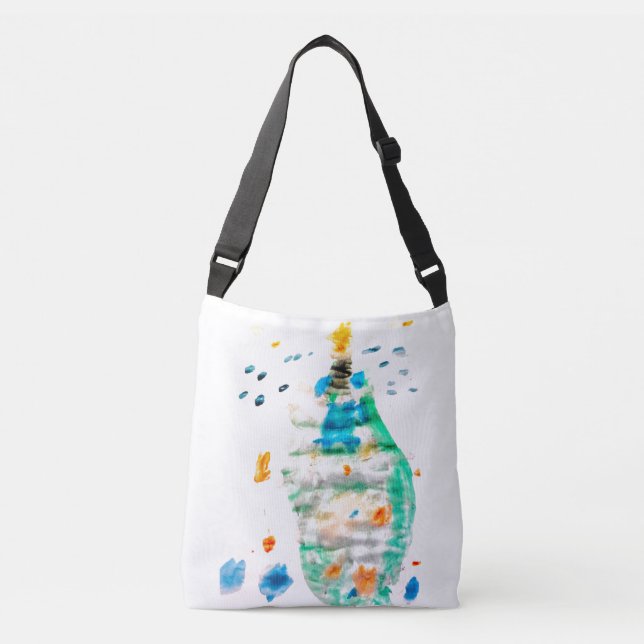 8 Häuser Tragetaschen Mit Langen Trägern (Vorderseite)