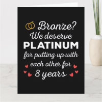 8. Hochzeitstag I - Bronze Funny Couple