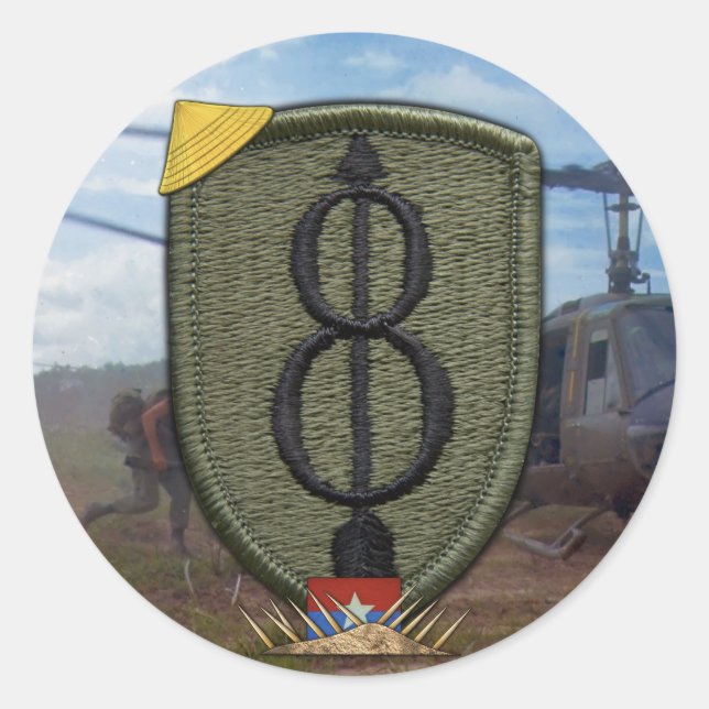 8. Infanterieabteilung vietnam War Patch Aufkleber (Vorderseite)