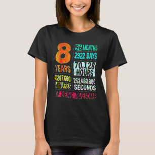 8 Jahre 96 Monate Phantastisch 8. Geburtstagsfeier T-Shirt