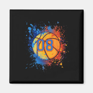 8 Jahre alt 8. Geburtstag Basketball Geschenk für Magnet
