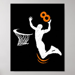 8 Jahre alt Bysketbyll Dunk 8. Geburtstagsparty Bo Poster