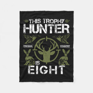 8 Jahre alt Geburtstag Jagdente Hirschjäger 8. B Fleecedecke