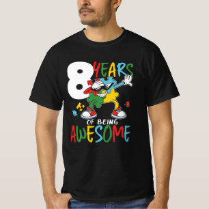 8 Jahre alt Geburtstag Junge oder Mädchen Autismu T-Shirt
