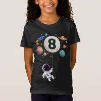 8 Jahre alt Geburtstag Planeten Astronaut 8. Gebur