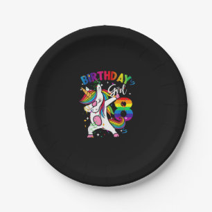 8 Jahre alt Kind 8. Geburtstag Geschenk Schlägerei Pappteller