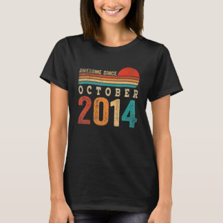 8 Jahre alt Phantastisch seit Oktober 2014 8. Gebu T-Shirt