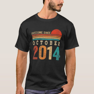 8 Jahre alt Phantastisch seit Oktober 2014 8. Gebu T-Shirt