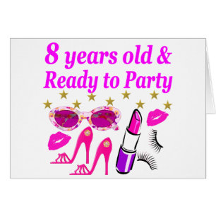 8 JAHRE ALT UND BEREIT ZUM PARTY PRINCESS DESIGN
