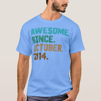 8 Jahre Alte Geschenke Phantastisch seit Oktober 2 T-Shirt