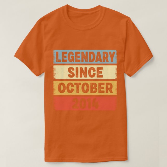 8 Jahre alte Legendärin seit Oktober 2014 8. Gebur T-Shirt (Design vorne)