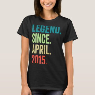 8 Jahre alte Legende seit April 2015 8. Geburtstag T-Shirt