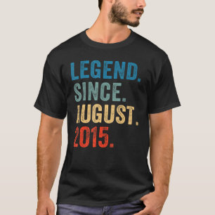 8 Jahre alte Legende Seit August 2015 8. Geburtsta T-Shirt