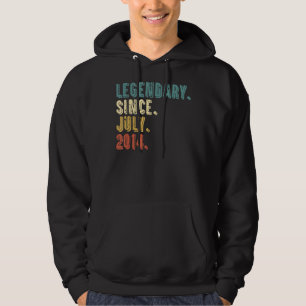 8 Jahre alte Legende seit Juli 2014 8. Geburtstag Hoodie