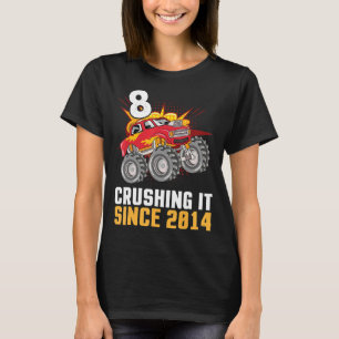 8 Jahre alter Glückwunsch zum Geburtstag LKWer Cru T-Shirt