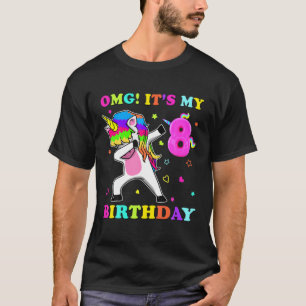8 Jahre alter OMG! Das ist mein 8-jähriges Einhorn T-Shirt