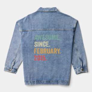 8 Jahre altes Geschenk Phantastisch seit Februar 2 Jeansjacke