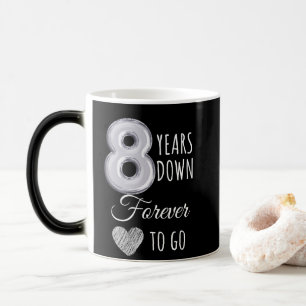 8 Jahre für immer, um glücklich zum Geburtstag zu Verwandlungstasse