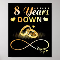 8 Jahre für immer, um zu gehen 8. Hochzeit Anni